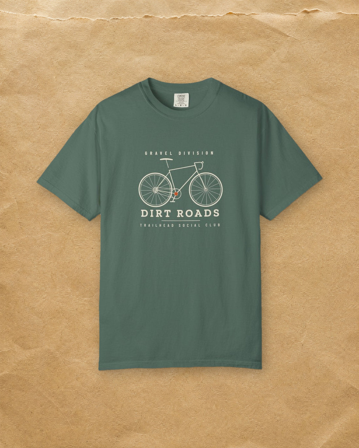 Gravel Division Tee in Blue Spruce, styled