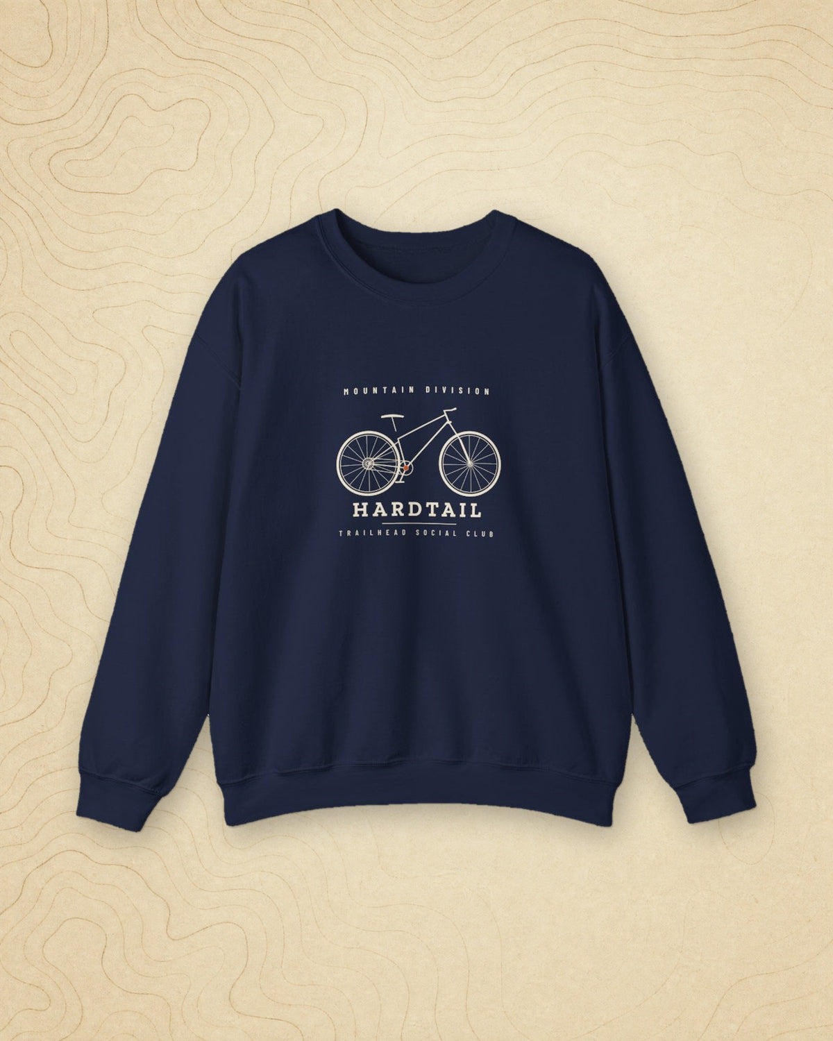 Hardtail Crewneck in Navy, styled