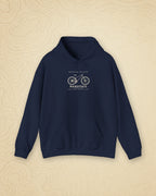 Hardtail Hoodie in Navy, styled