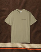 Night Ride Pocket Tee in Khaki, styled