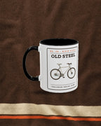 Old Steel Mug in Black, styled