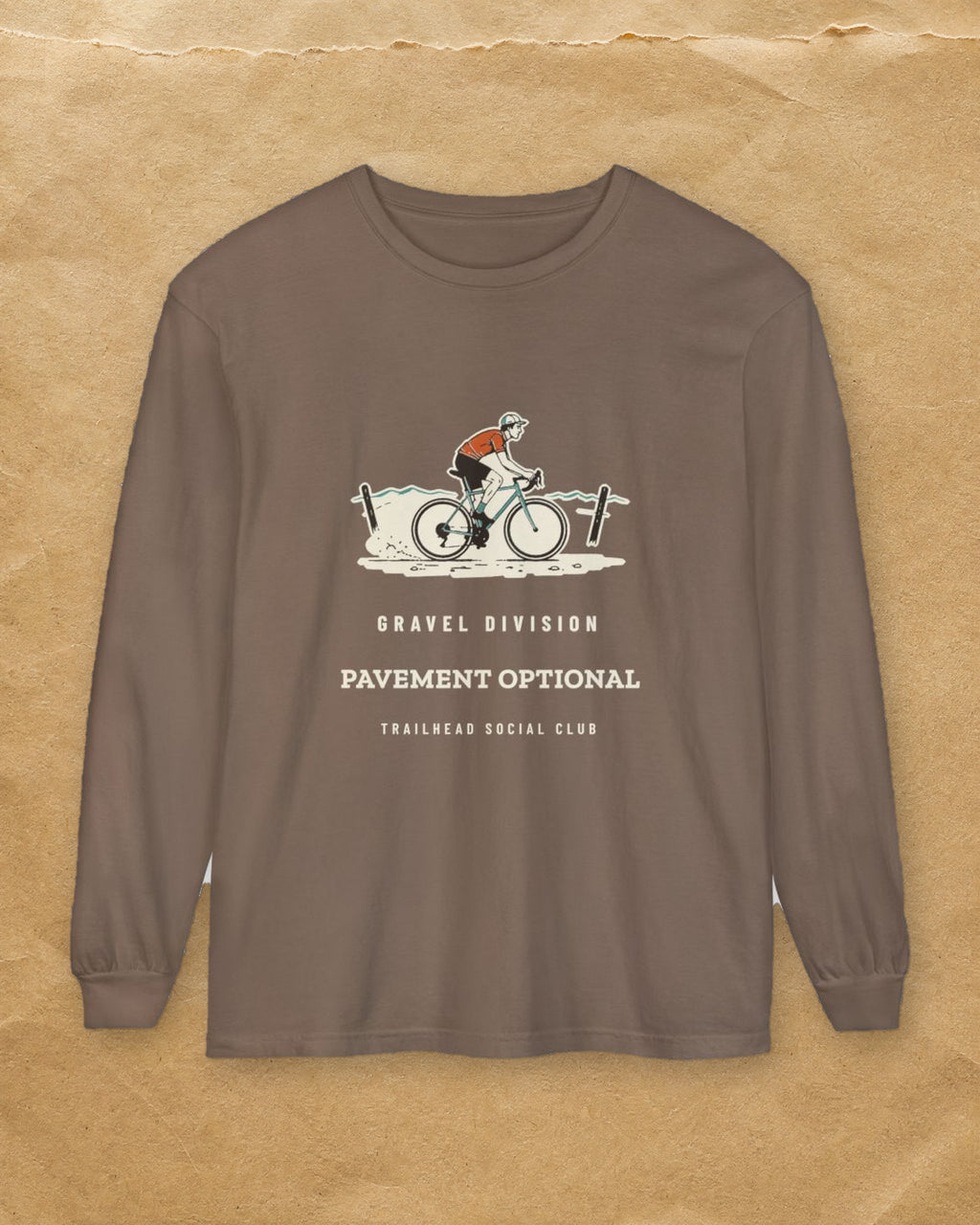 Pavement Optional Long Sleeve Tee in Espresso, styled