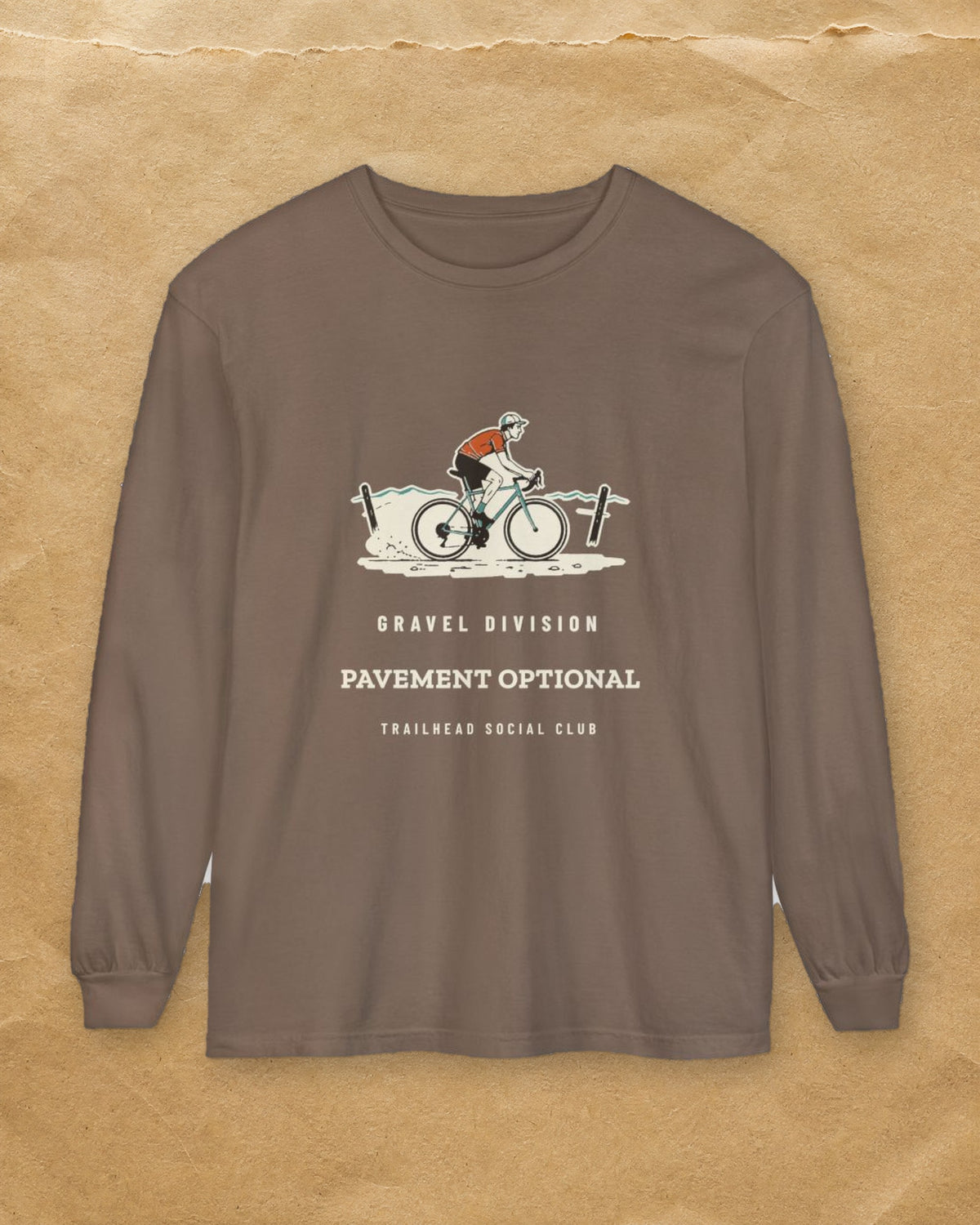 Pavement Optional Long Sleeve Tee in Espresso, styled