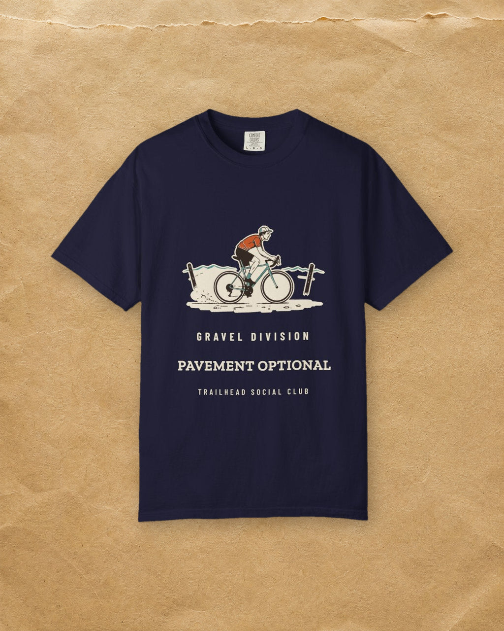 Pavement Optional Tee in True Navy, styled