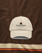 Trailhead Peaks Dad Hat in Khaki, styled