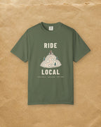 Ride Local Tee in Sage, styled