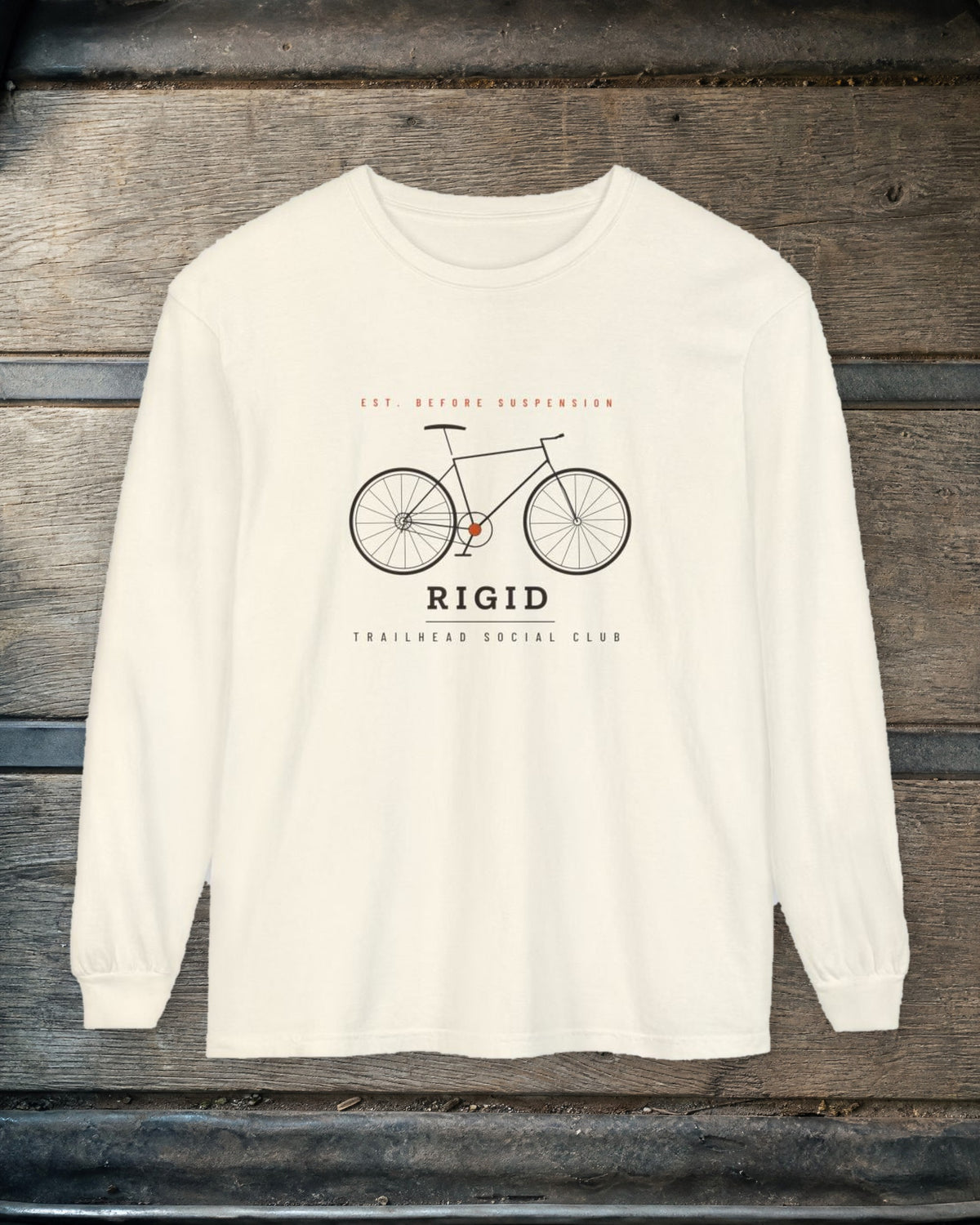 Rigid Long Sleeve Tee in Ivory, styled