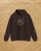 Route Map Hoodie in Dark Chocolate, styled