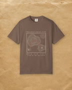 Route Map Tee in Espresso, styled