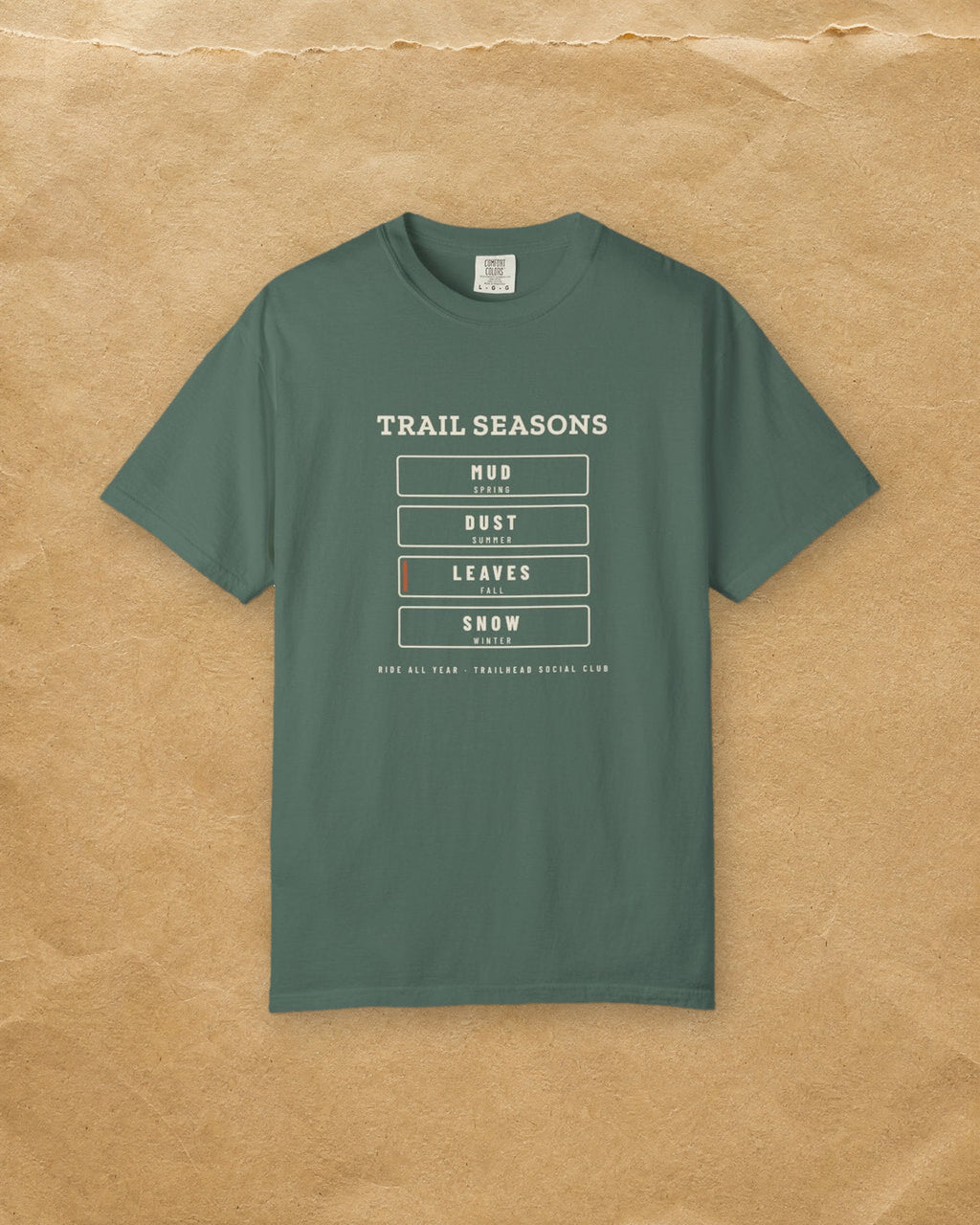Trail Seasons Tee in Blue Spruce, styled