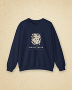 Singletrack Crewneck in Navy, styled