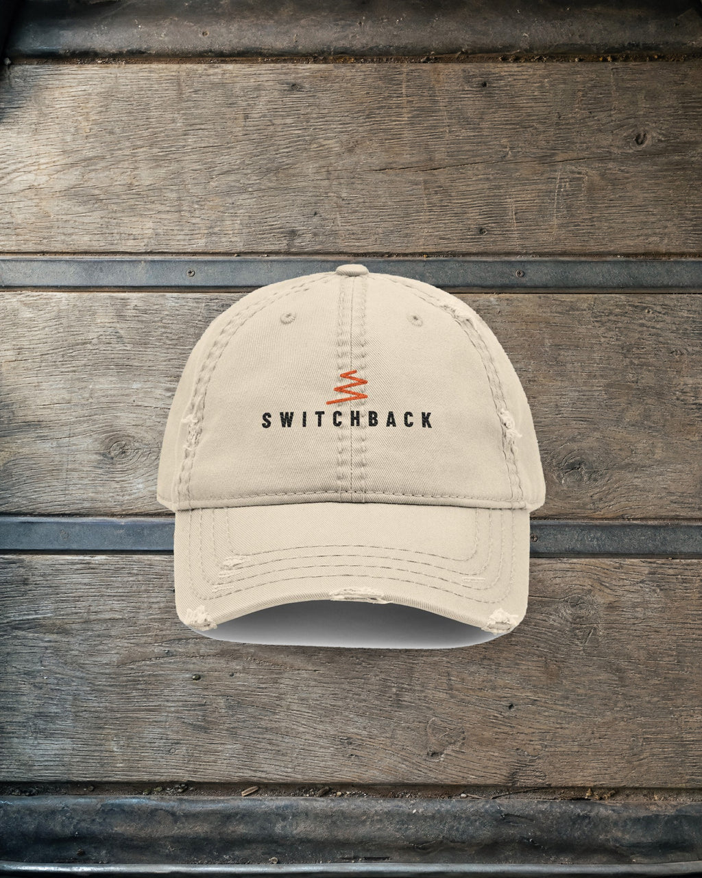 Switchback Dad Hat in Khaki, styled