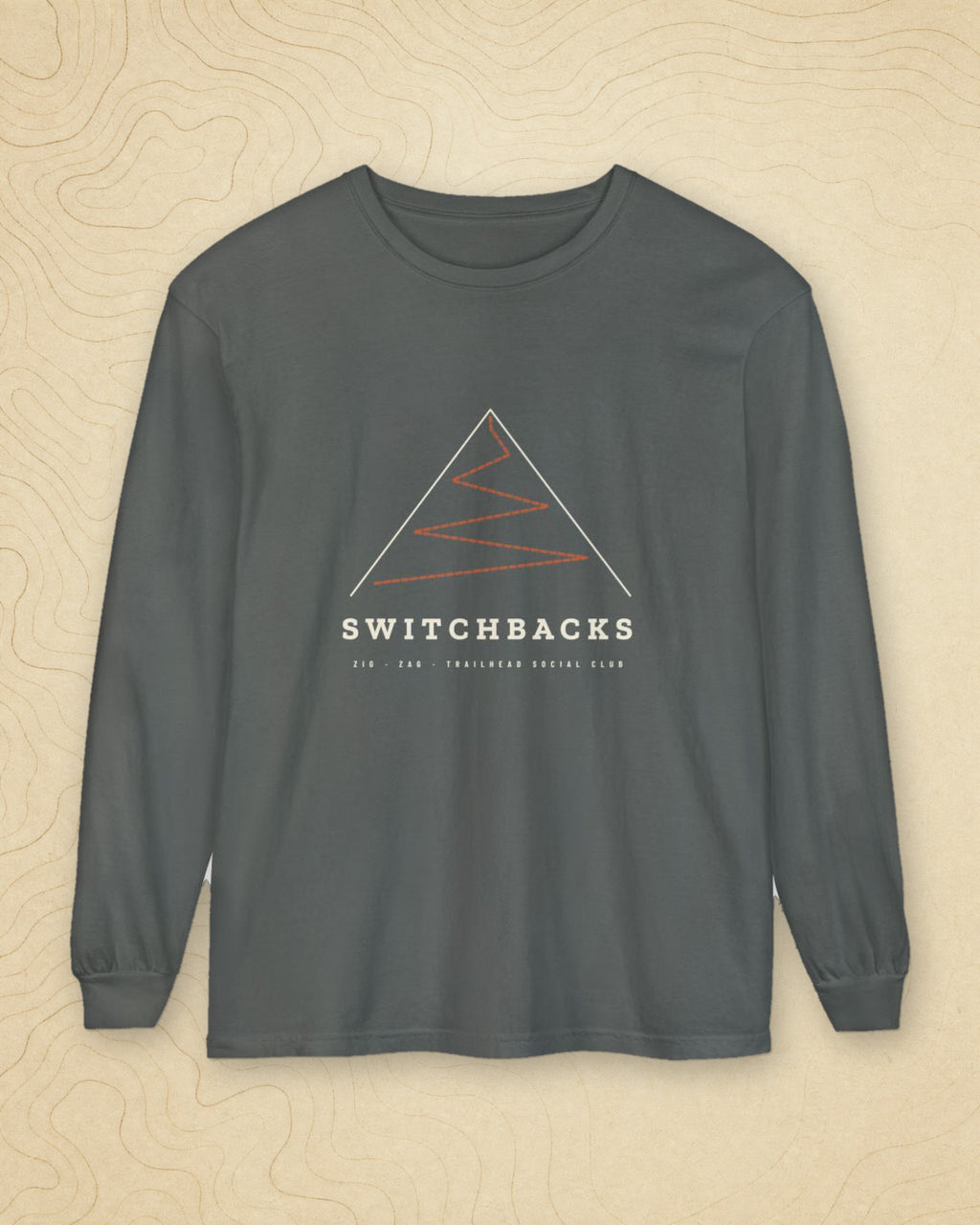 Switchbacks Long Sleeve Tee in Pepper, styled