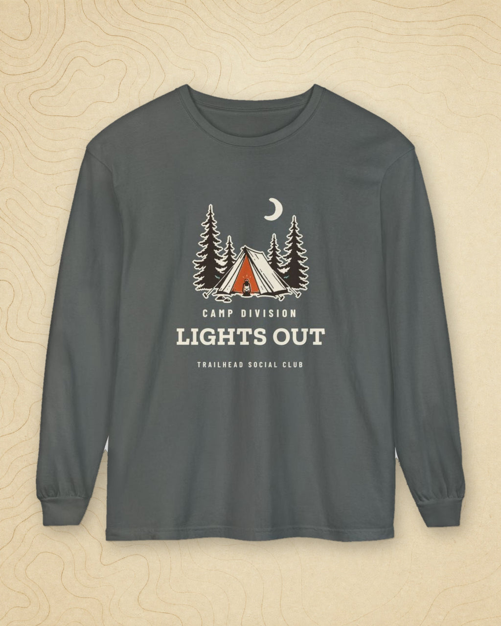Lights Out Long Sleeve Tee in Pepper, styled