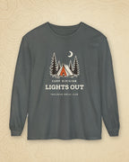 Lights Out Long Sleeve Tee in Pepper, styled
