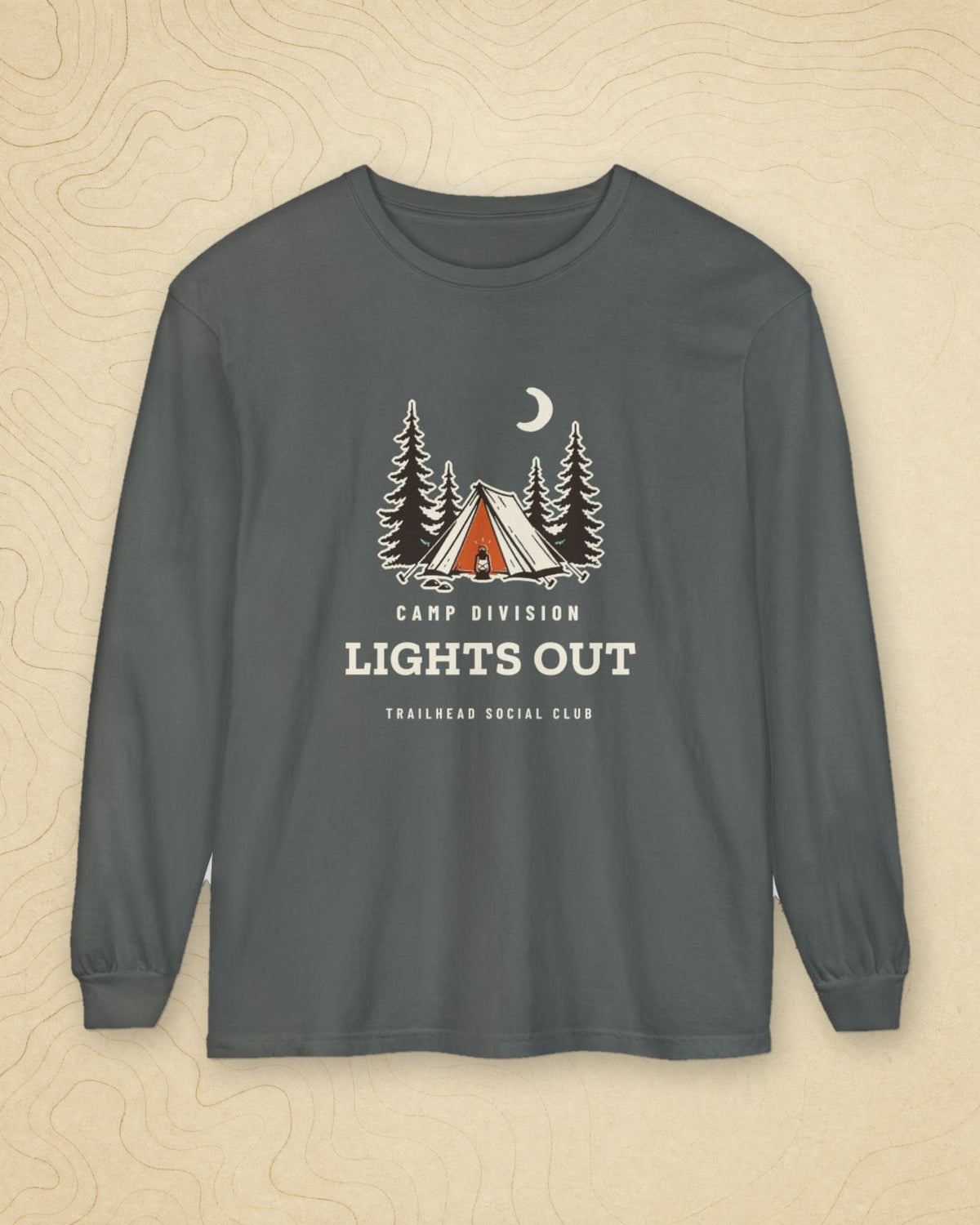 Lights Out Long Sleeve Tee in Pepper, styled