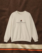 Club Wordmark Crewneck in Sand, styled