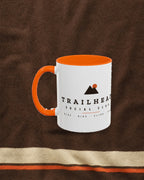 Club Wordmark Mug in Orange, styled