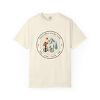 Trailhead Social Club Tee in Ivory, front view