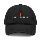 Trail Marked Dad Hat in Black, front view
