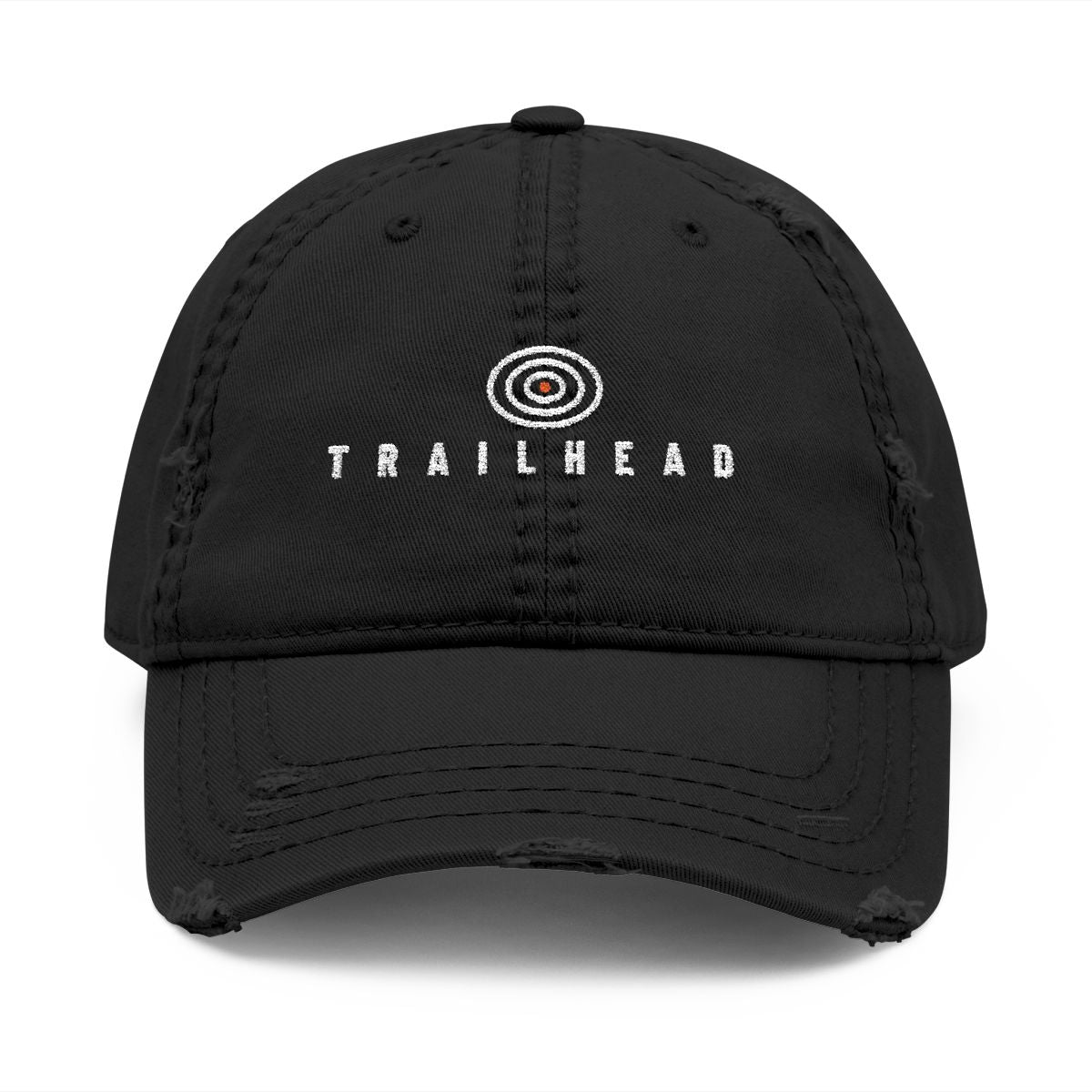 Contour Dad Hat in Black, front view