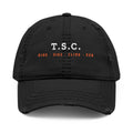 T.S.C. Dad Hat in Black, front view