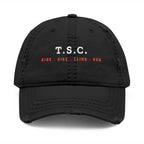 T.S.C. Dad Hat in Black, front view