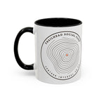 Contour Patch Mug in Black, design side