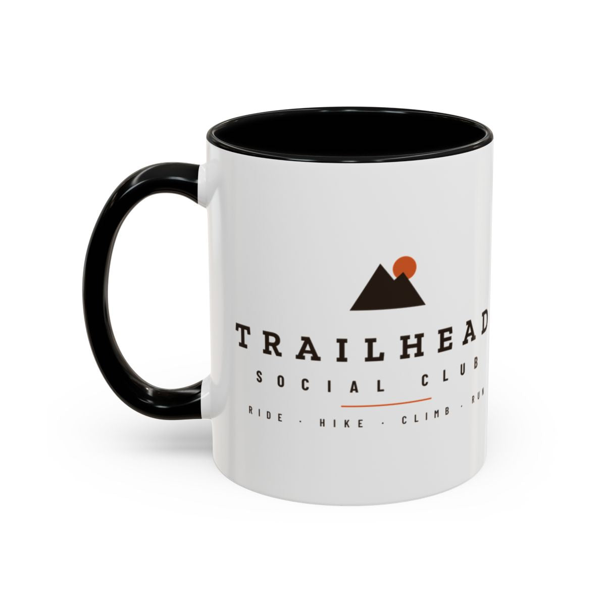 Club Wordmark Mug in Black, design side