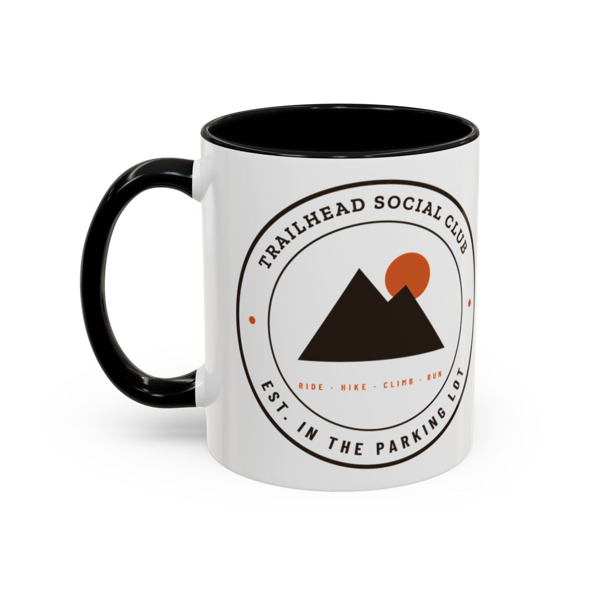 Parking Lot Seal Mug in Black, design side