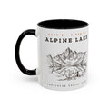 Alpine Lake Mug in Black, design side