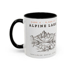 Alpine Lake Mug in Black, design side