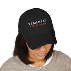 Established Dad Hat in Black, on model