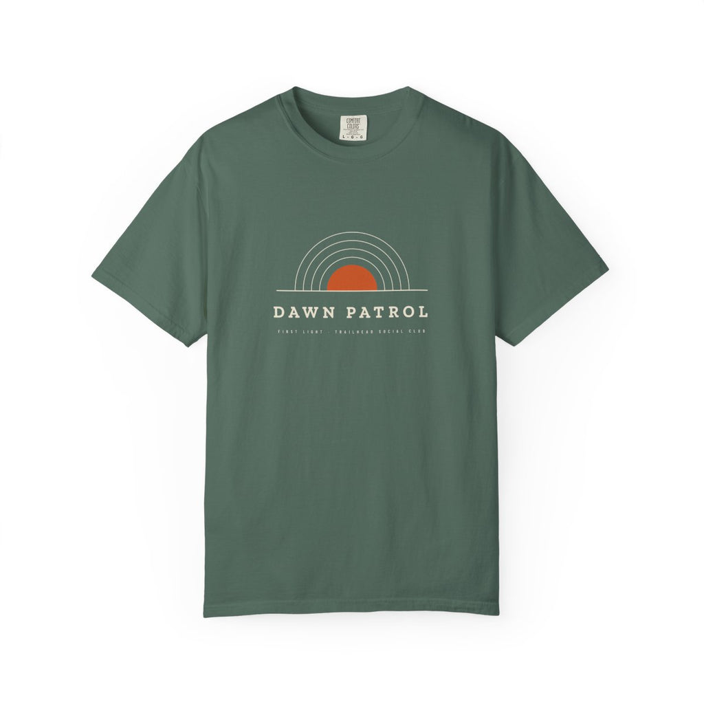 Dawn Patrol Tee in Blue Spruce, front view