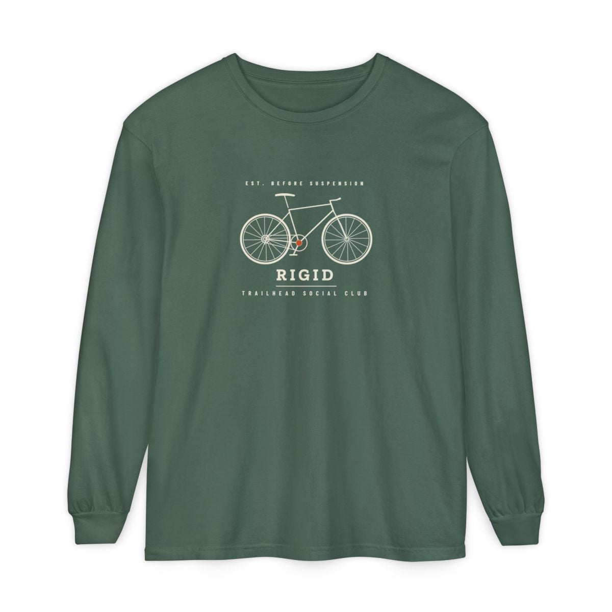 Rigid Long Sleeve Tee in Blue Spruce, front view