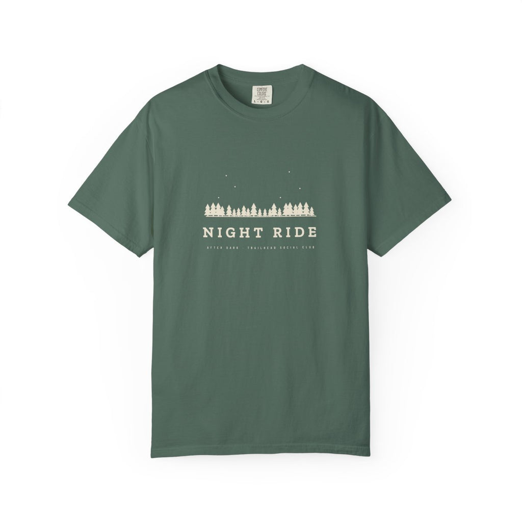 Night Ride Tee in Blue Spruce, front view
