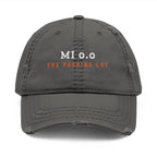 Mile Zero Dad Hat in Charcoal Grey, front view