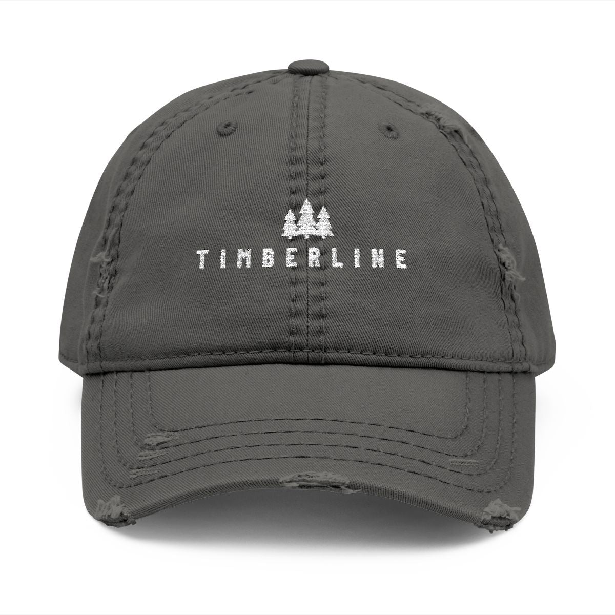 Timberline Dad Hat in Charcoal Grey, front view