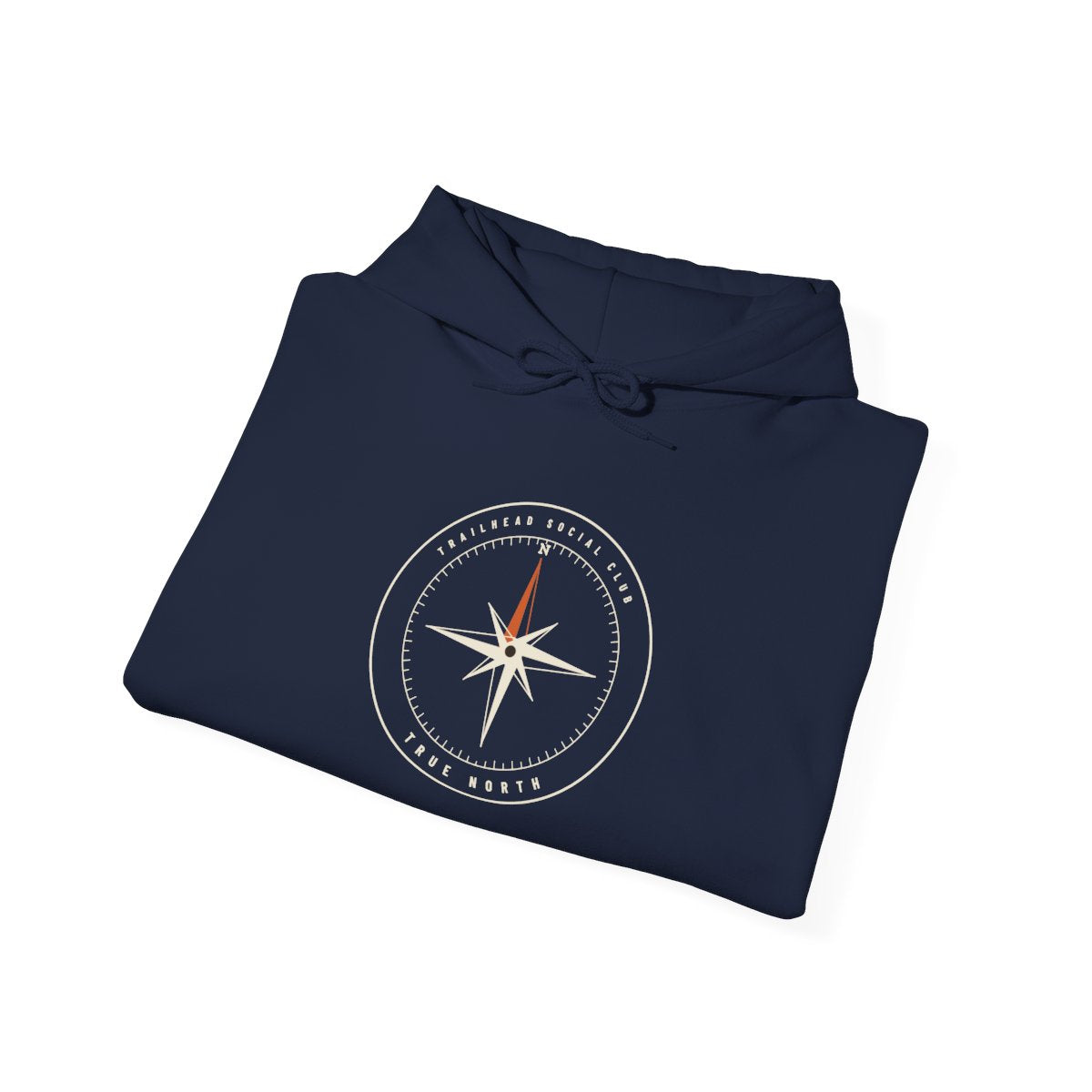 True North Hoodie in Navy, folded