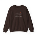 Ridgeline Crewneck in Dark Chocolate, front view