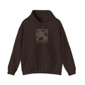 Route Map Hoodie in Dark Chocolate, front view