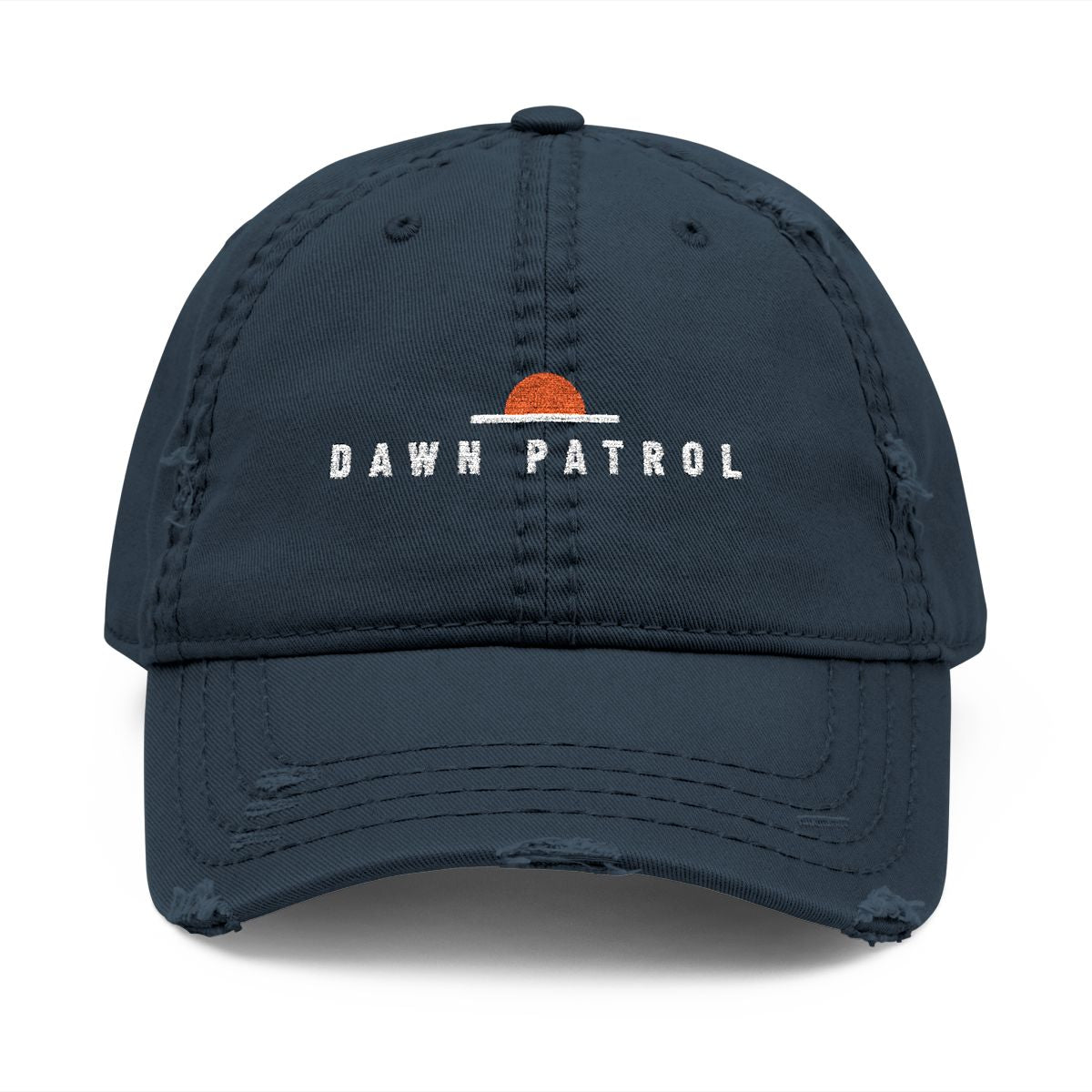 Dawn Patrol Dad Hat in Dark Navy, front view