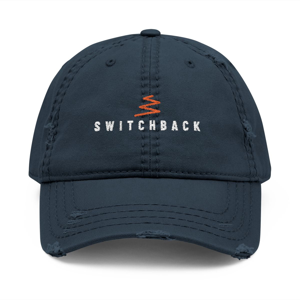 Switchback Dad Hat in Dark Navy, front view