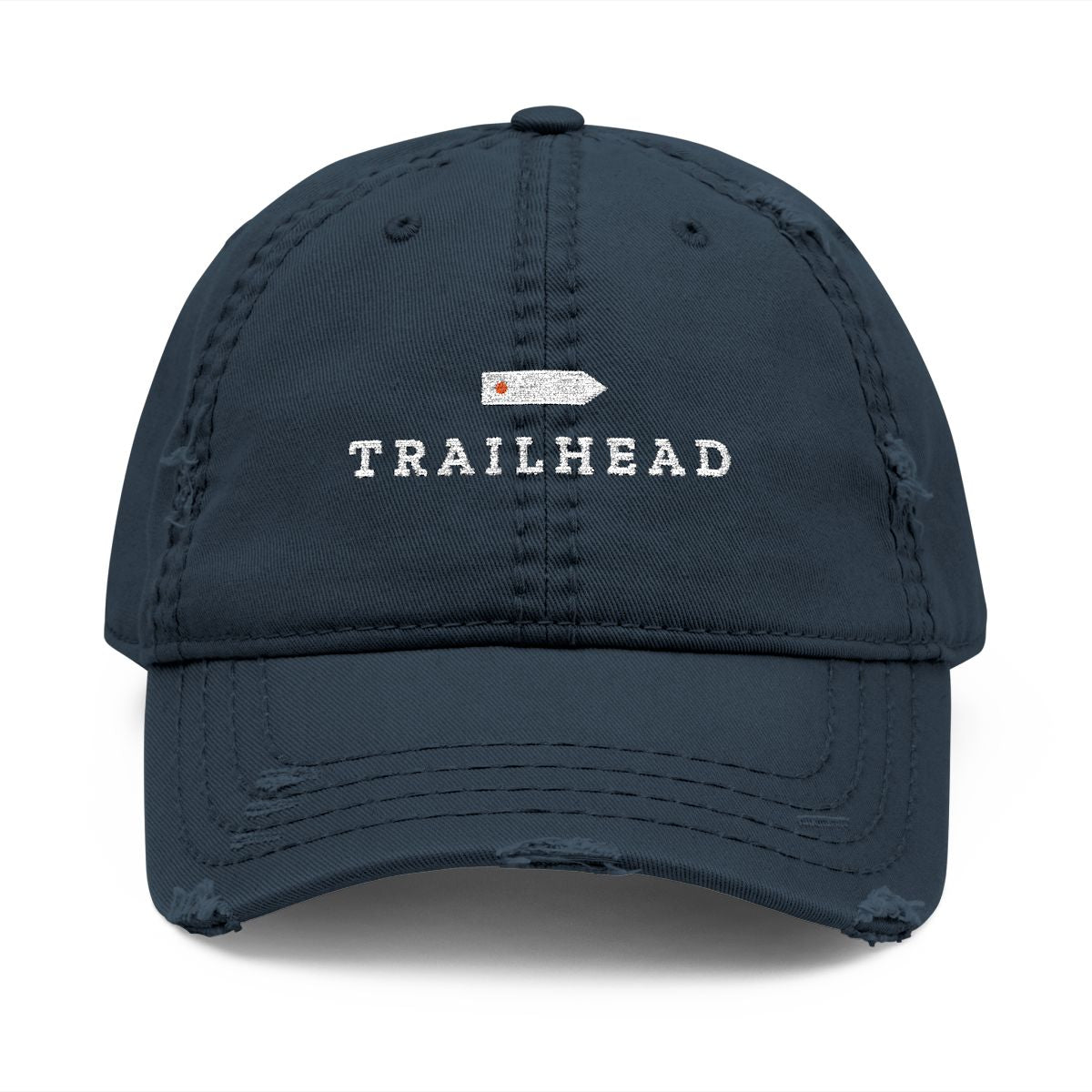 This Way Dad Hat in Dark Navy, front view