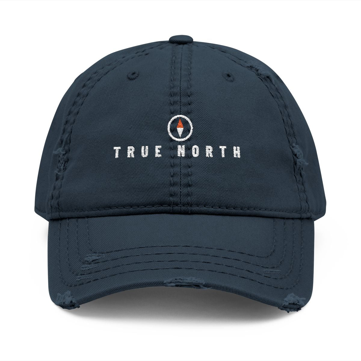 True North Dad Hat in Dark Navy, front view