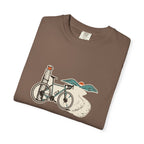 Dirt Before Desk Tee in Espresso, folded