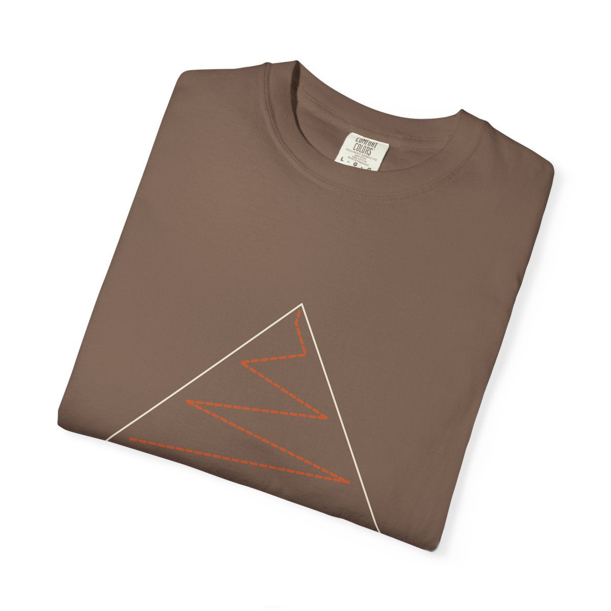 Switchbacks Tee in Espresso, folded