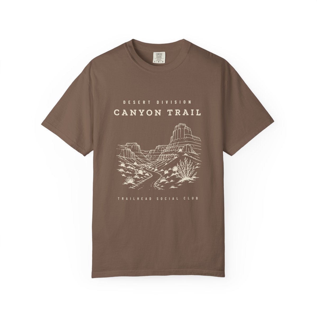 Canyon Trail Tee in Espresso, front view