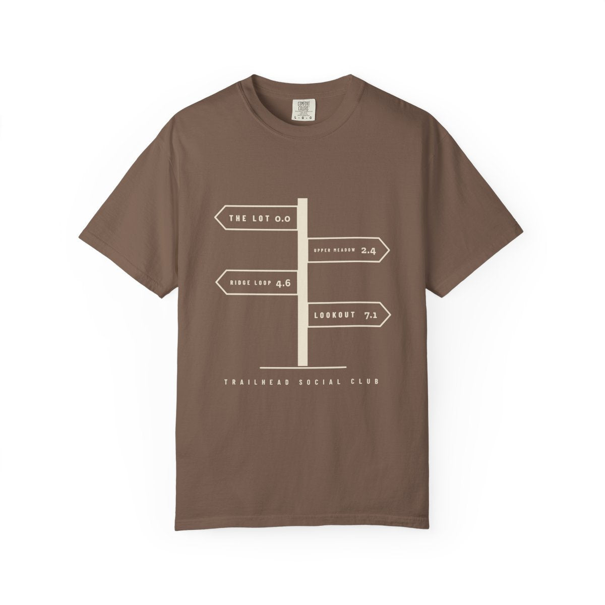 Trail Junction Tee in Espresso, front view