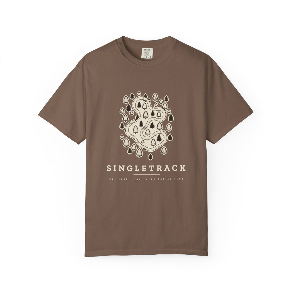 Singletrack Tee in Espresso, front view